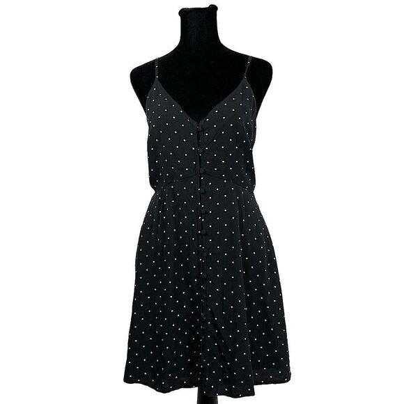 Abercrombie And Fitch Navy Blue Polka Dot Mini Dress - Women’s S - Picture 1 of 8